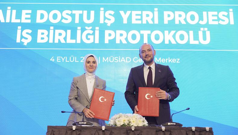 MÜSİAD ve Aile Bakanlığı arasında protokol: 300 bini aşkın çalışana teşvik geliyor