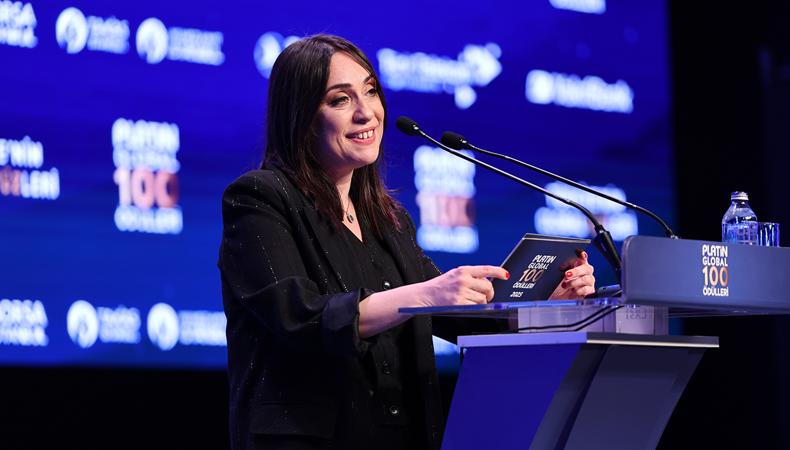 Platin Global 100 Ödül Töreni... GYY Bahar Akgün: Üretimden yatırıma tematik bir güç