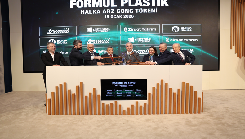 Borsada gong Formül Plastik  için çaldı