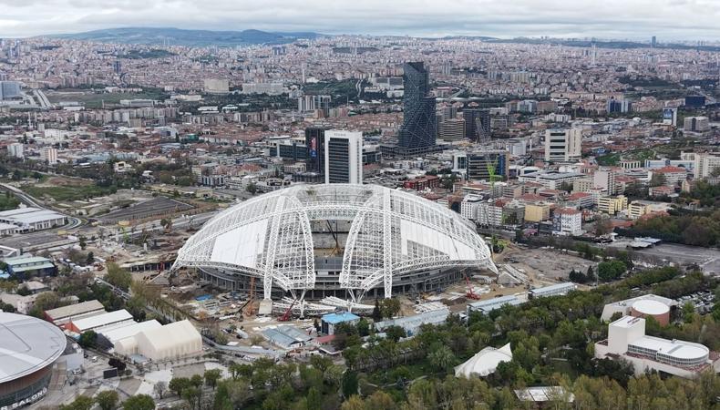 Başkentin yeni stadyumu: Havadan böyle görüntülendi