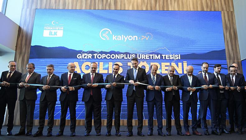 Kalyon PV'nin 55 milyon dolarlık yeni üretim tesisi açıldı