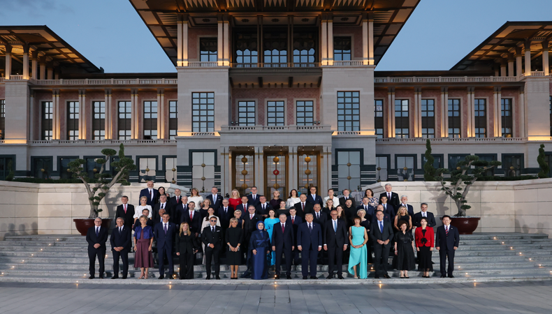 Ankara'daki tarihi resepsiyondan kareler
