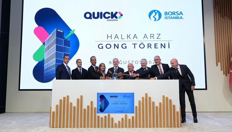 Borsa İstanbul'da gong Quick Sigorta için çaldı