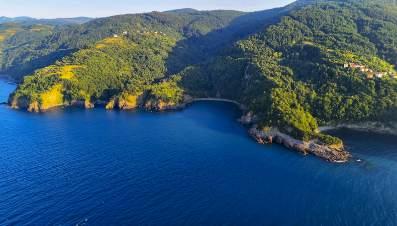Karadeniz'in karadan ulaşımı bile zor olan cennet koyları görüntülendi