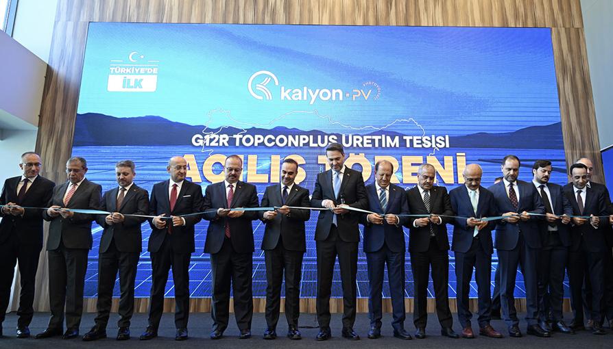Kalyon PV'nin 55 milyon dolarlık yeni üretim tesisi açıldı