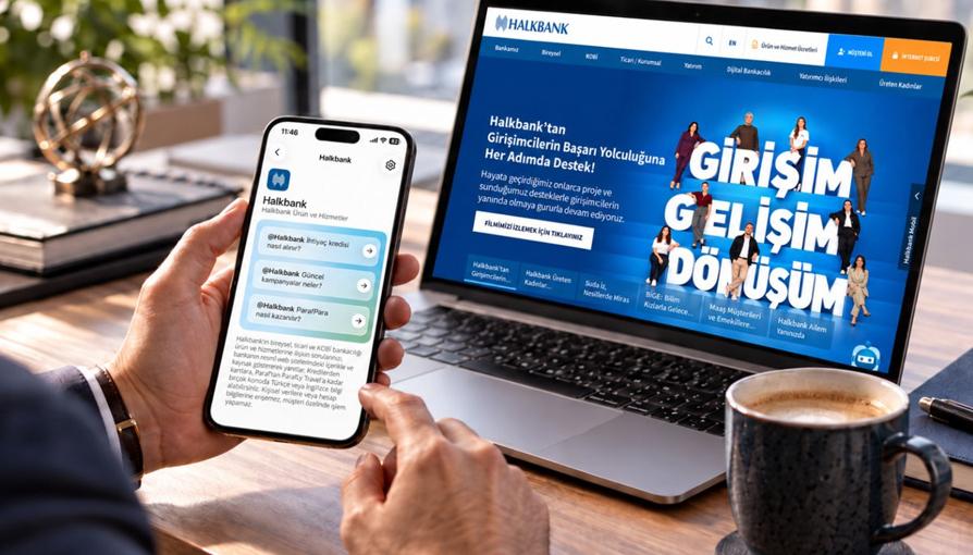 Halkbank'ın ürün ve hizmetlerine ChatGPT üzerinden erişiliyor